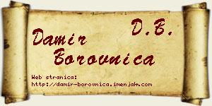 Damir Borovnica vizit kartica